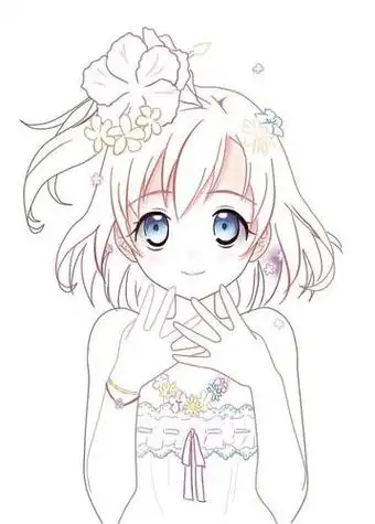 简笔画可爱卡通少女萌简笔画漂亮的卡通人物简笔画骑着扫把的魔法少女