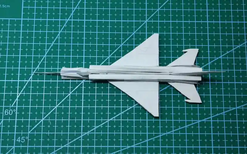 [纸飞机系列] 中国歼8战机 纸飞机手工成品展示