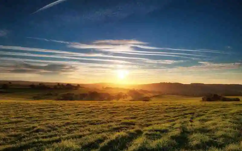 芬登日落 大草原 曙光 风景电脑壁纸 - like壁纸网