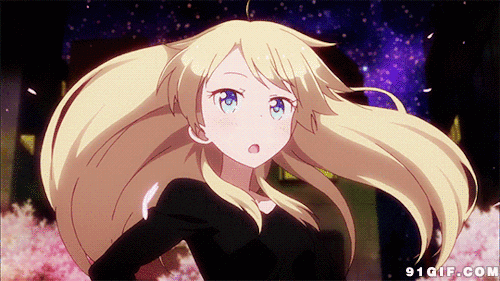 秀发飘扬卡通动态图:秀发,长发,飘扬