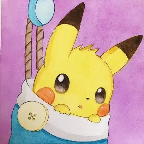 头像合集|皮卡丘头像 q版萌娃 女生闺蜜头像 简笔画编发背影头像