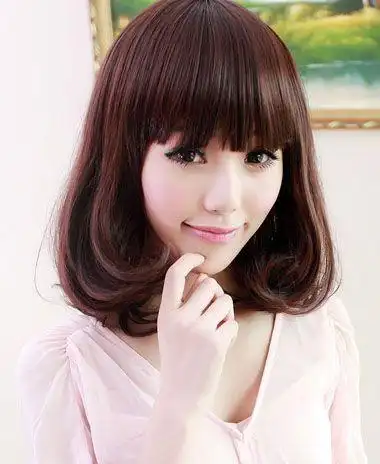 甜美乖巧的内扣梨花烫(烫梨花中长发图片)