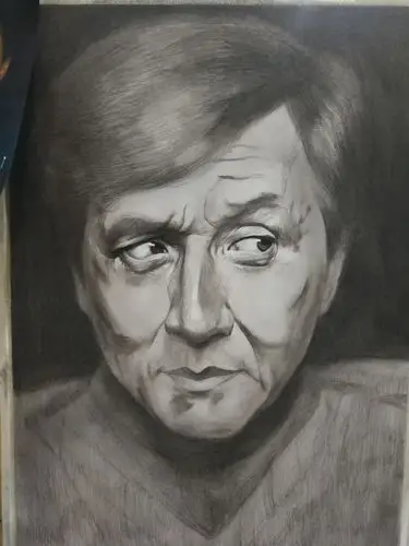 写实素描《成龙》