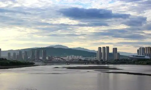 吉林市松花江江边晨拍