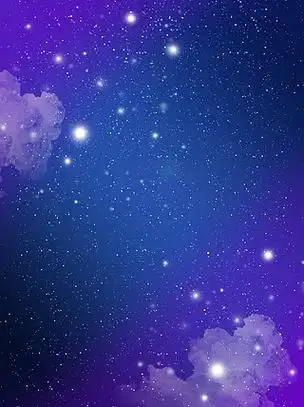 蓝紫色渐变宇宙星系背景科技感星云背景图