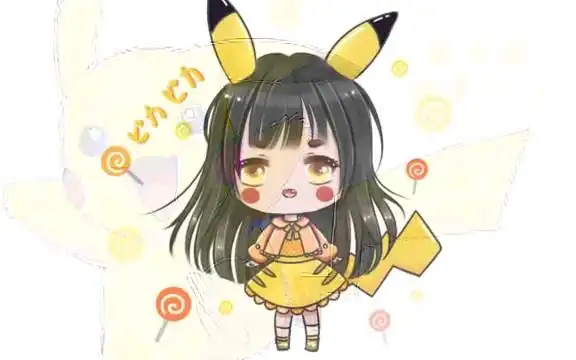[ame酱板绘]皮卡丘拟人化变身小萌妹_哔哩哔哩 (゜-゜)つロ 干杯