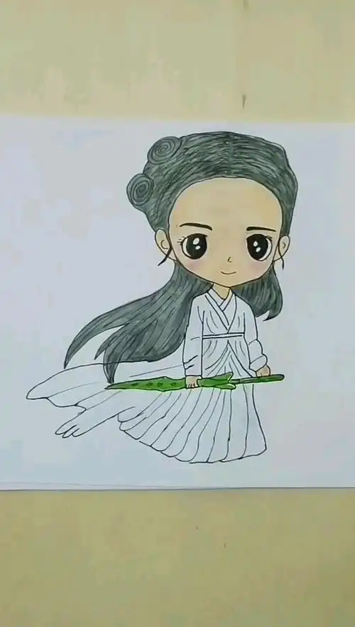 今天分享花千骨简笔画