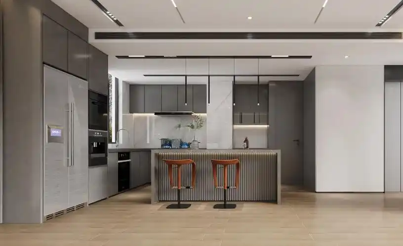 贝尚湾500平意式简约风格别墅装修效果图