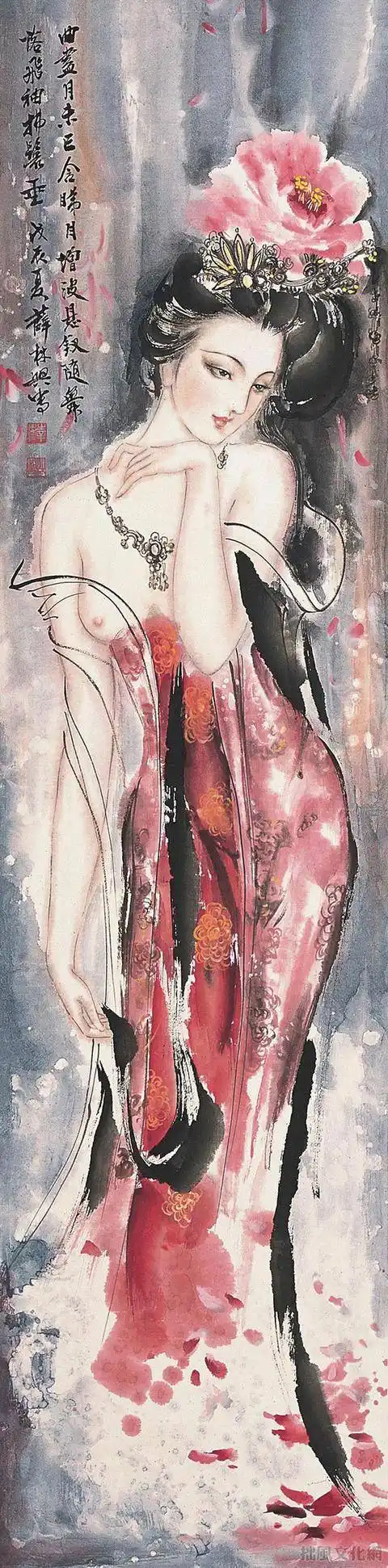 他被世人誉为东方美神,国画中的水墨人体独步中国画坛