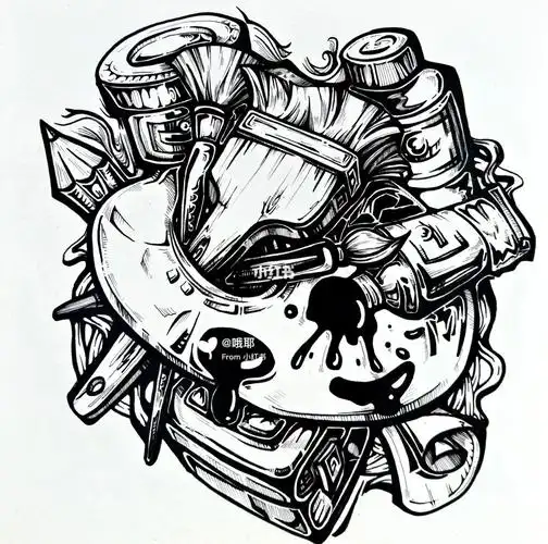 黑白创意画/黑白装饰画/艺术考研/美术考编