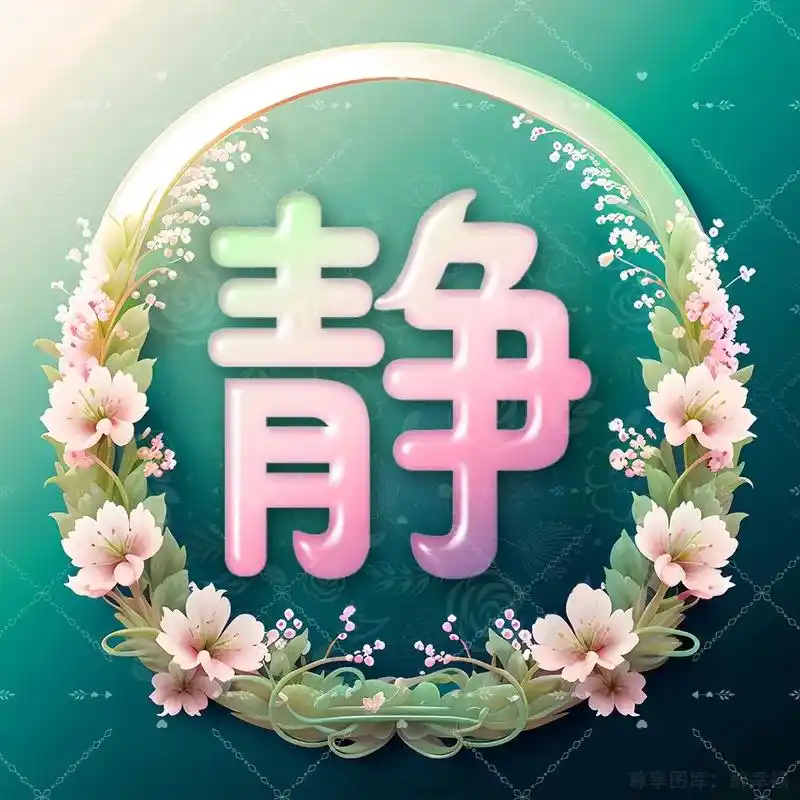 免费领取你的姓名头像 "静"字篇.点下方尊享图库放大镜🔍