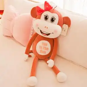 情侣猴子毛绒玩具可爱玩偶布娃娃网红公仔搂着睡觉的公仔超火抱枕