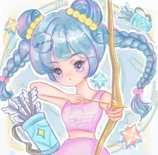 星座女孩射手座72q版头像