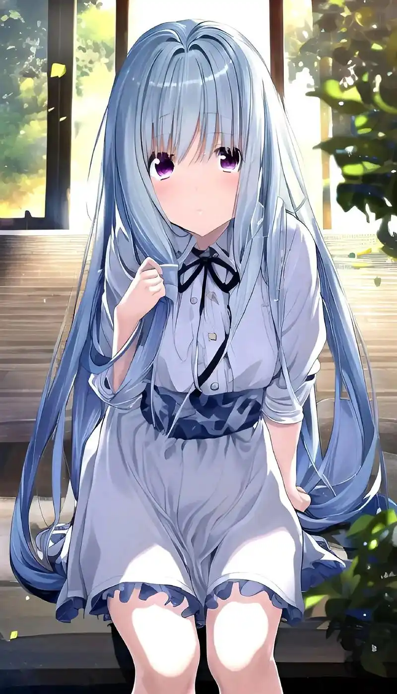 二次元女漫壁纸.真是一块巧克力,乖巧可爱又美丽#壁纸 #图文 - 抖音