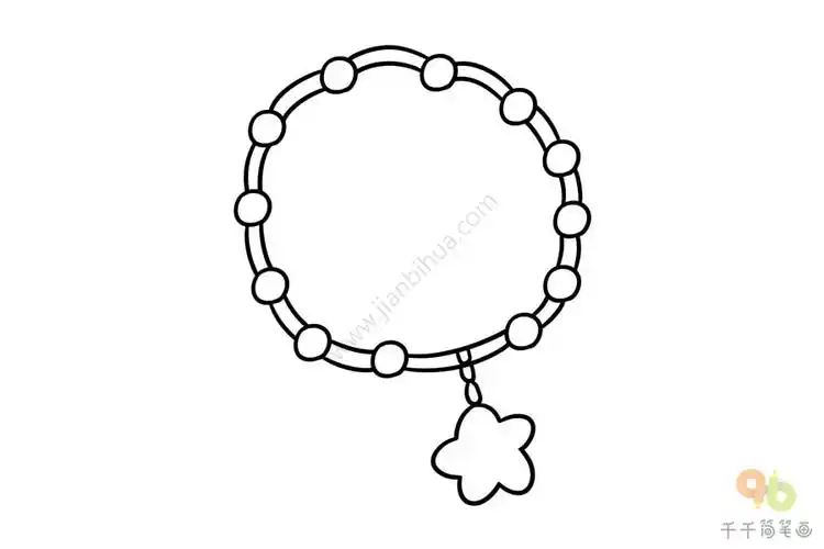 简单的项链简笔画图片