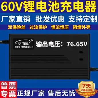 60v锂电池充电器21串磷酸铁锂76.65v2a3a4a5a6a7a8a9a10a智能快充