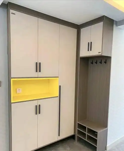 门口鞋柜(这样的进门鞋柜设计才好看)