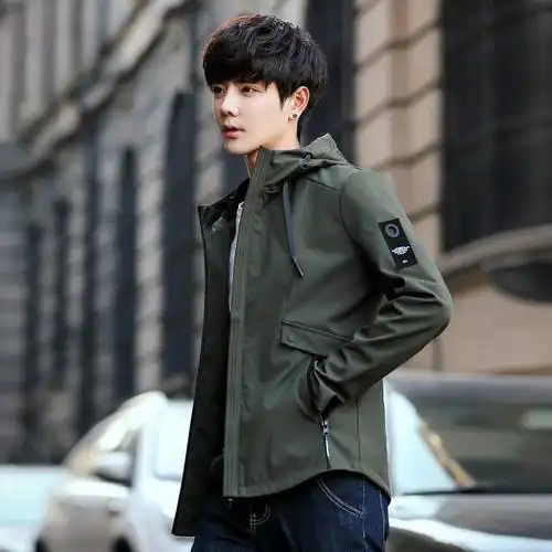 百搭男上衣2021新款男士工装夹克春秋季韩版潮流男装外套ins春装休闲