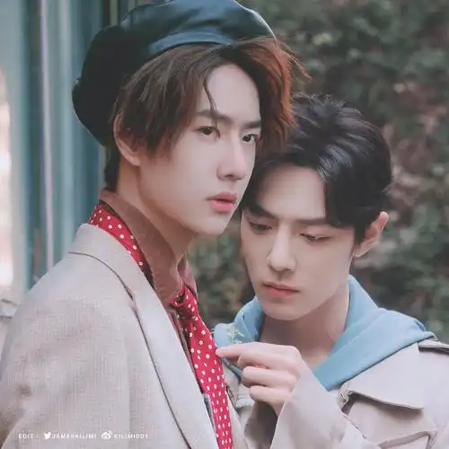 肖战王一博图片来自水印