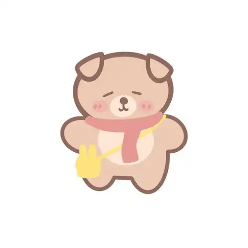 小熊免抠素材 med手写素材 可爱帖纸 拿图点赞别白嫖 dt阮卡卡导出