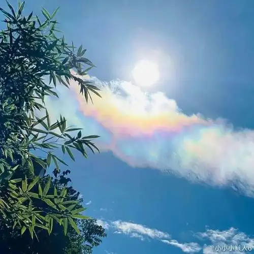 七夕美呆了北京天空惊现七彩祥云心想事成吉祥如意