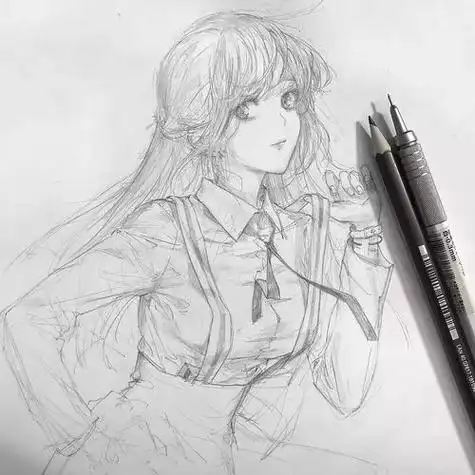 素描画的人物像 好看吗?铅笔