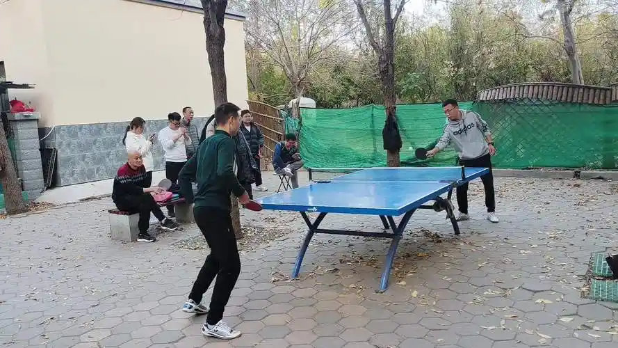 公园乒乓欢乐多,比赛是百炼成钢的过程,被虐的越惨涨球越快2