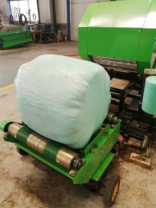 玉米秸秆裹包机,苞米秸秆青贮打捆一体机