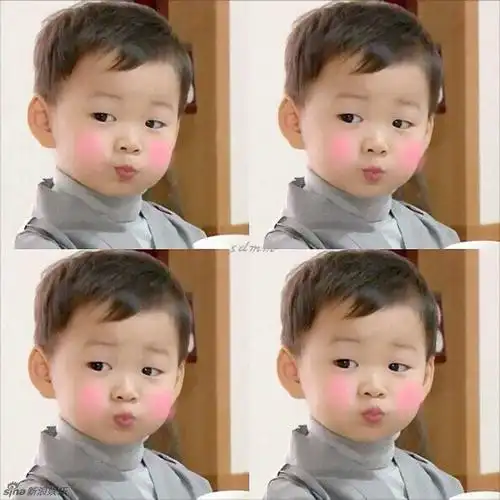 组图你的表情包长大了宋家三胞胎长成小绅士