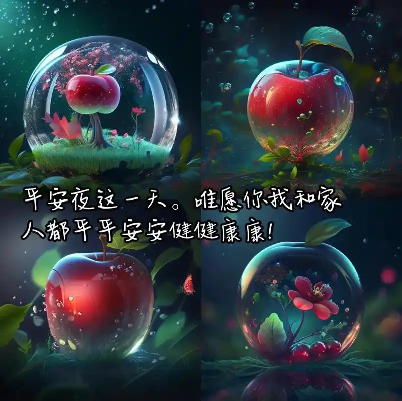 平安夜苹果头像壁纸.平安夜这一天.