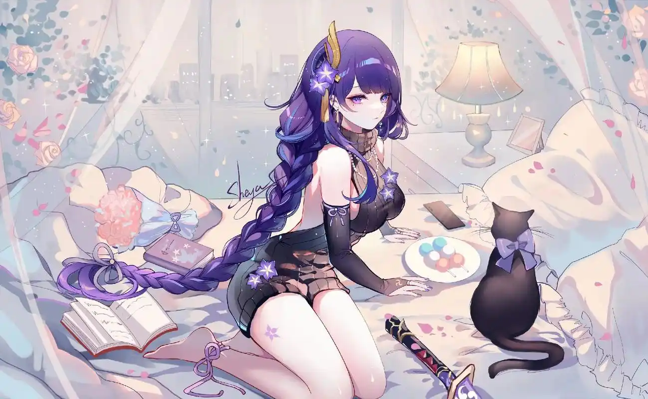 磬弦奏华夜 #雷电将军 #原神 #动漫壁纸#二次元 雷电将军壁纸