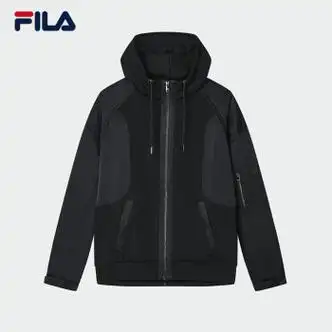 斐乐(fila)斐乐米兰系列男装连帽外套2024春季新款时尚休闲宽松拼接