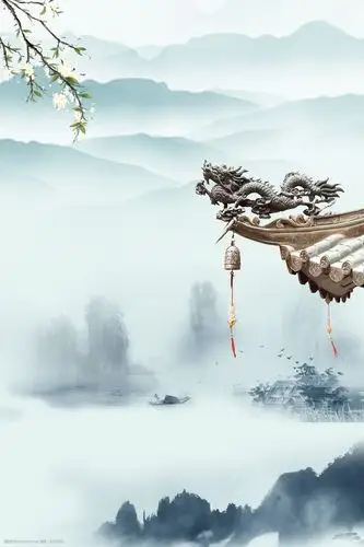 传统水墨h5背景