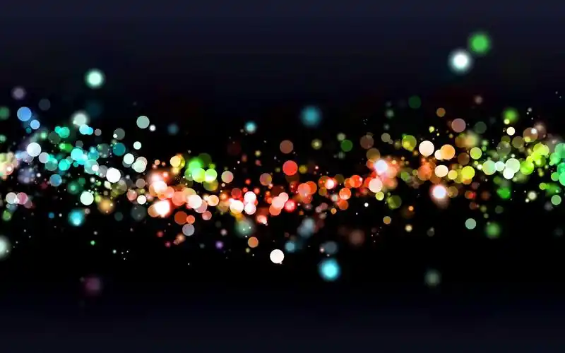 五颜六色的光,抽象,黑色背景 壁纸 - 1440x900