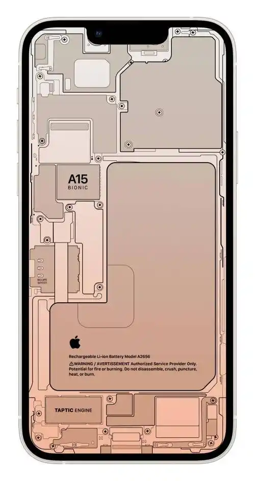 一组iphone内部结构壁纸太好看了吧