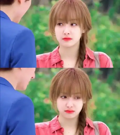 宋茜太适合甜妹路线了##宋茜红衣高马尾