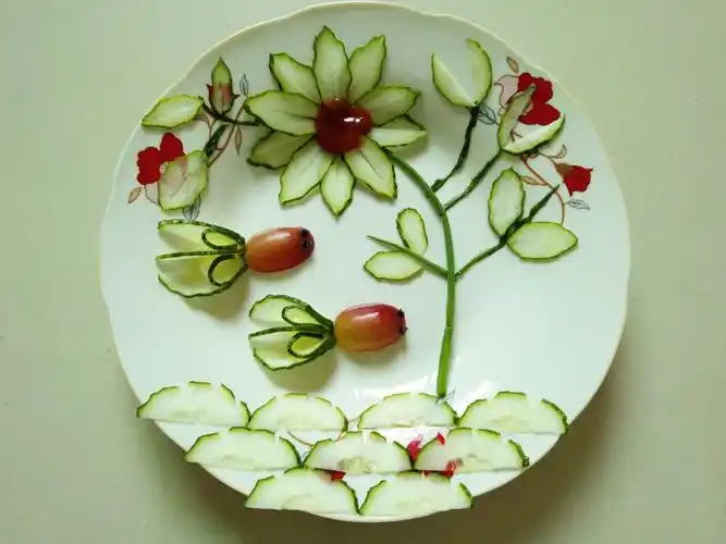 黄瓜花样拼盘