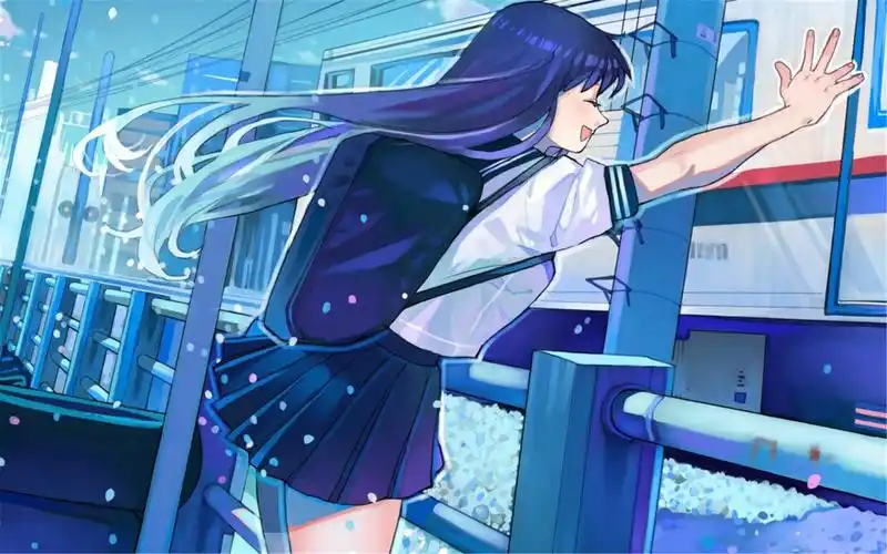 日系卡通动漫美少女唯美电脑桌面壁纸下载高清大图预览1920x1200_卡通