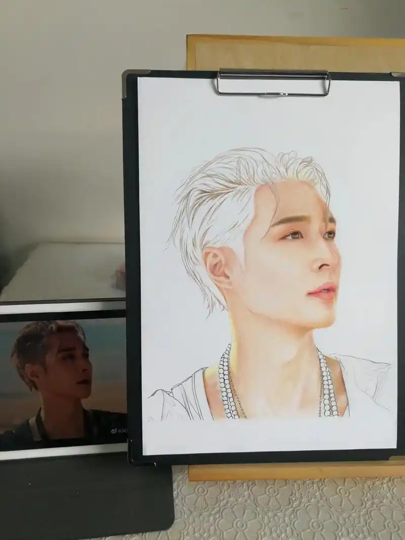 彩铅手绘 #画画 #张艺兴@张艺兴  - 抖音