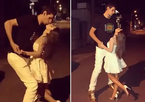 最萌身高差!篮球运动员和妻子跳舞拥吻秀恩爱