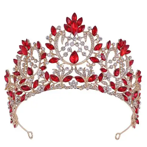 皇冠-h1217新款大气豪华欧式复古巴洛克新娘皇冠头饰 宫廷女王王冠配