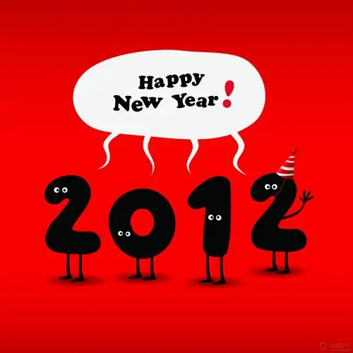 【唯美psd】2012新年psd分层素材
