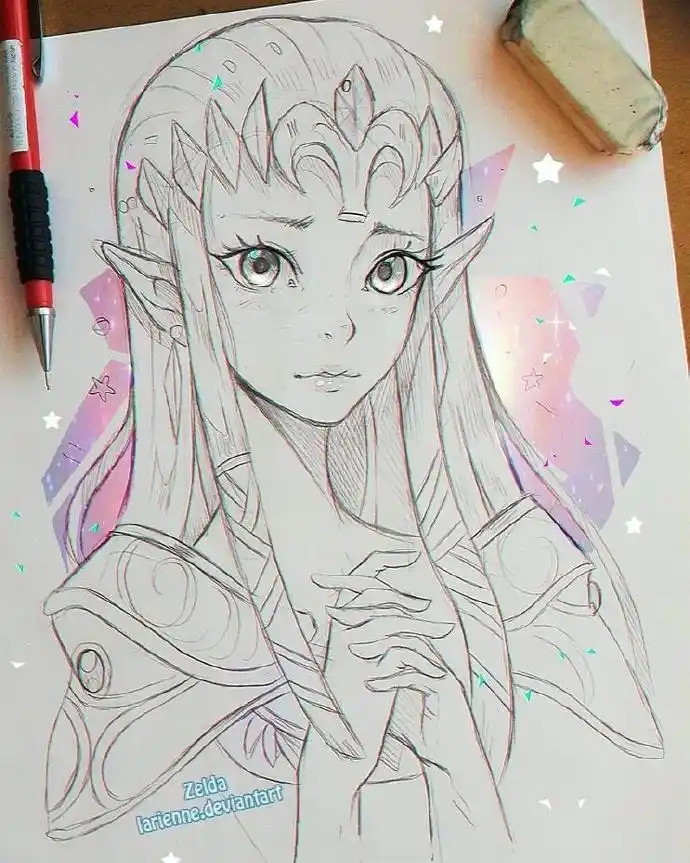 现在还是有不少人很喜欢画 铅笔画的,特别是喜欢用铅笔 画画动漫人物