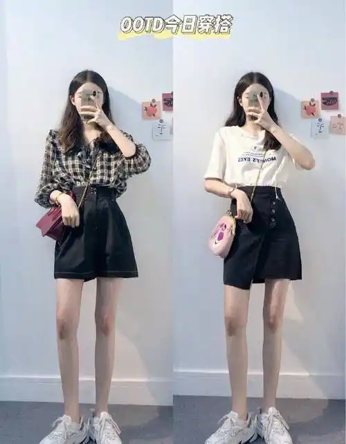 原创2022年早秋小个子女生怎么穿选择高腰的下装视觉显高