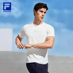 fila斐乐官方男子运动短袖t2024夏新防晒吸湿速干健身上衣t恤男