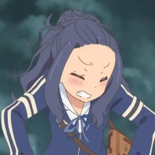 侵删致歉/自截女生女孩头像/动漫one off/前园利绘/紫毛紫发/单车