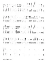 杰克奥特曼主题曲双手简谱预览2