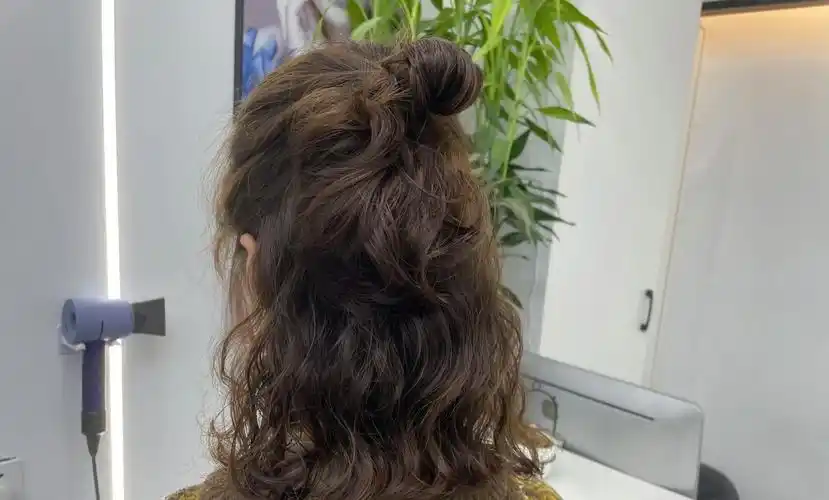 法式蛋蛋卷 可半扎丸子头