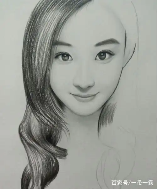 你们的女一号赵丽颖素描手绘教程