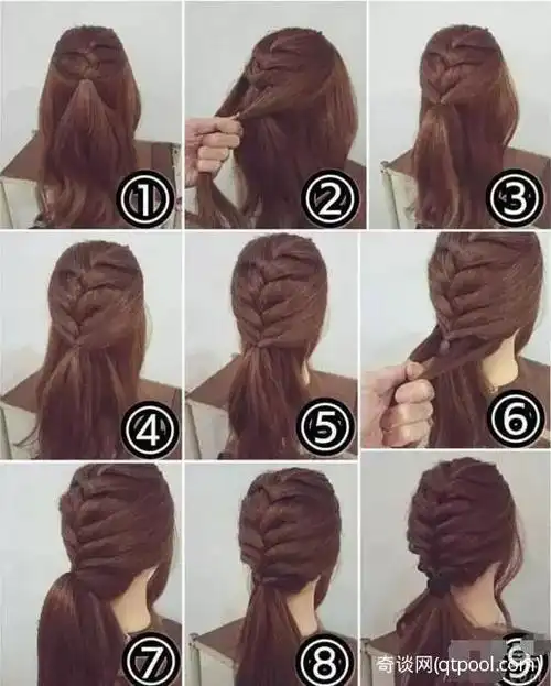 9款日常编发图解编头发也可这样简单